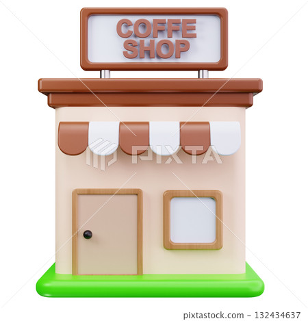Coffee Shop Building Coffee Shop Building 132434637