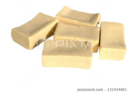 Koya tofu on white background Koya tofu on white background 132434861