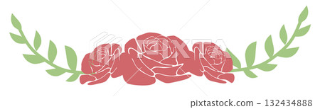 rose flower pattern 132434888