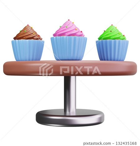 Colorful Cupcakes Display 132435168