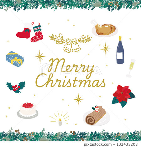 聖誕圖像插圖 132435208