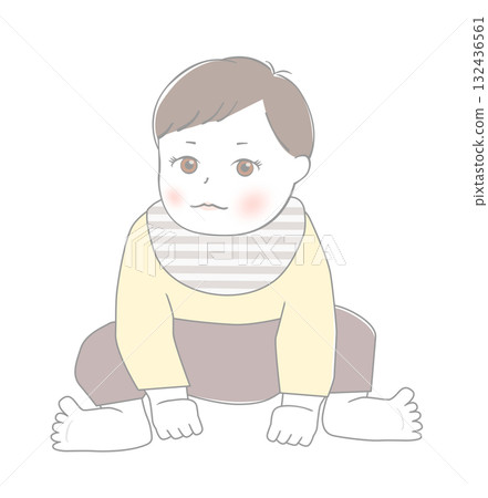 坐著的嬰兒 132436561