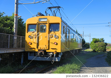 停在長門本山站的火車 132436822