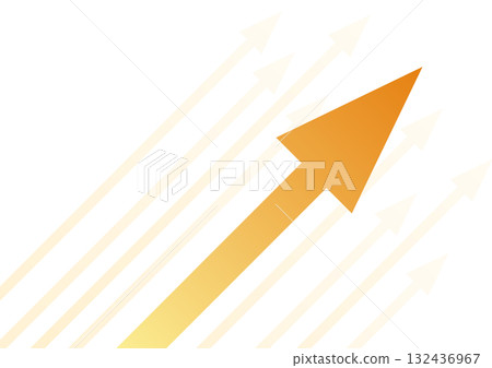 向上傾斜的箭頭背景象徵成長與成功 132436967
