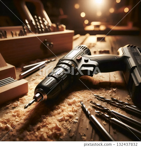 A power drill tool, Ai generated image 132437832