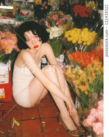 Fashion portrait of a Japanese woman Fashion portrait of a Japanese woman 132438322