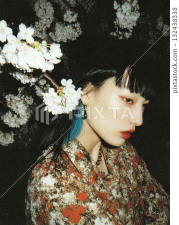 Fashion portrait of a Japanese woman 132438338