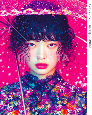 Fashion portrait of a Japanese woman 132438764