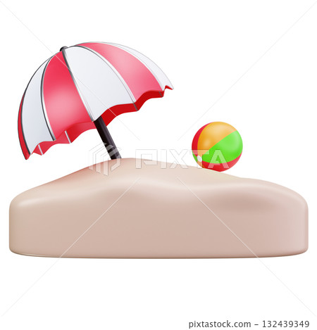 Sunny Beach Scene 132439349