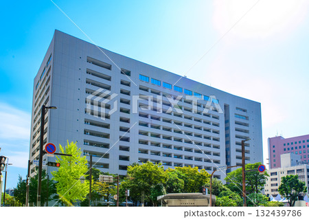 福岡縣福岡市中央區天神福岡市政廳 晨色 132439786