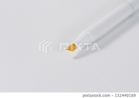 Colorful pastel yellow art marker pens 132440189