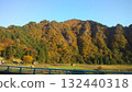 秋色的山脈和藍天 132440318