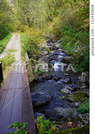 Autumn on the Minami-Shokanbetsu Mountain Trail - The murmuring of the Penkepetan River 132440606