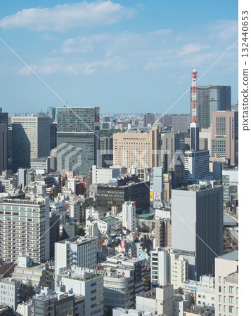 從濱松町一丁目眺望新橋、日比谷地區。城市景觀(2025年9月) 從濱松町一丁目眺望新橋、日比谷地區。城市景觀(2025年9月) 132440653