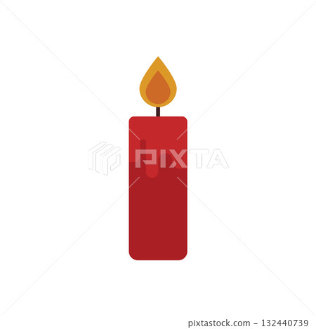 Red Candle icon 132440739