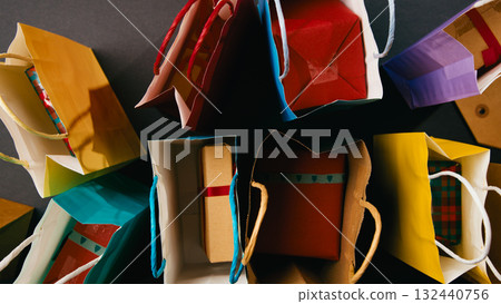 Exchanged Bags for Christmas gifts purchased during Black Friday holidays 132440756