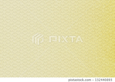 Background image 4: A sparkling, delicate, pale gold pattern overlaid with a Seigaiha pattern 132440893