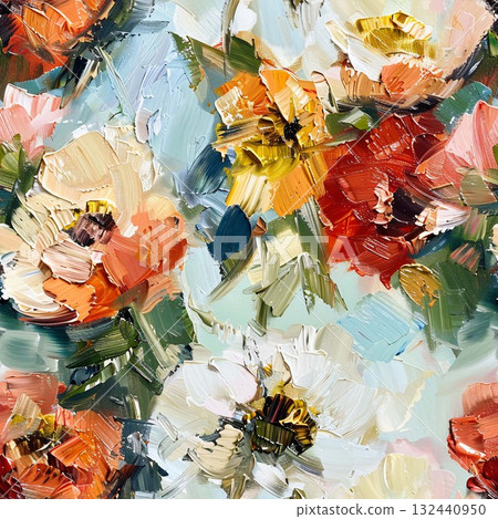 Handpainted Diverse Artistic Floral And Landscape Pattern Collection Artwork Assortment 132440950