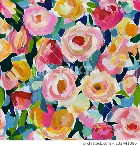 Handpainted Diverse Artistic Floral And Landscape Pattern Collection Artwork Assortment 132441080