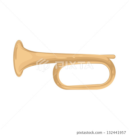 Illustration of trumpet Illustration of trumpet 132441957