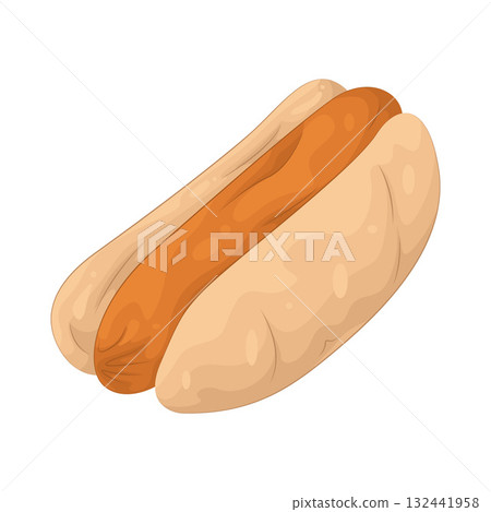 Illustration of hotdog Illustration of hotdog 132441958