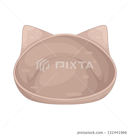 Illustration of pet bowl 132441966