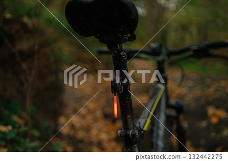 rear bike light in bicycle 132442275