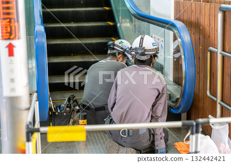 Escalator maintenance and inspection 132442421