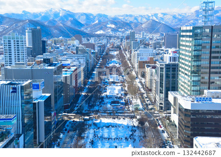 冬季札幌冰雪節 大通公園 冬季札幌冰雪節 大通公園 132442687