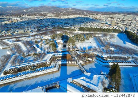 冬季函館五棱郭 132442878