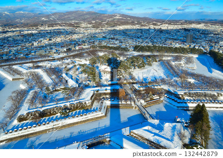 冬季函館五棱郭 132442879