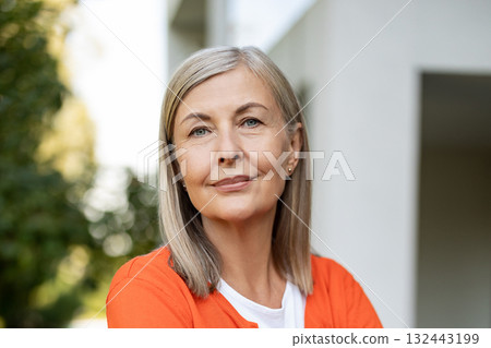 Portrait picture of a pretty mature blonde caucasian woman Portrait picture of a pretty mature blonde caucasian woman 132443199