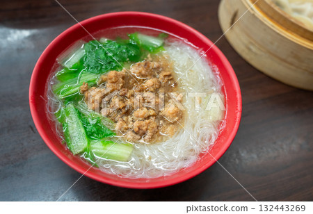Minced Pork Rice Noodles Minced Pork Rice Noodles 132443269