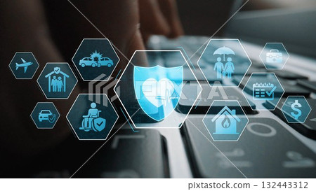 Insurance Protection for Health, Travel, Home, and Family Marrow 132443312