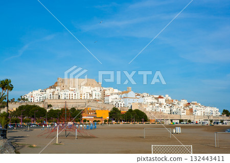 Peniscola Castle and beach in Castellon Spain Peniscola Castle and beach in Castellon Spain 132443411