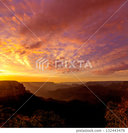 Arizona sunset Grand Canyon National Park Yavapai Point 132443476