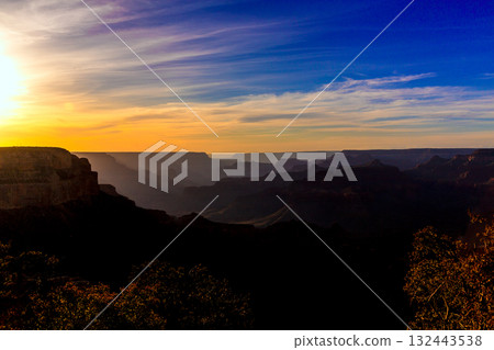 Arizona sunset Grand Canyon National Park Yavapai Point Arizona sunset Grand Canyon National Park Yavapai Point 132443538