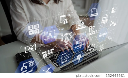 UX UI Design for Application and Web Development Funnel UX UI Design for Application and Web Development Funnel 132443681