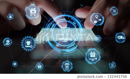 Omni-Channel Shopping for Seamless Customer Experience Funnel Omni-Channel Shopping for Seamless Customer Experience Funnel 132443798