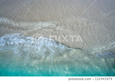 Caribbean beach turquoise water texture Caribbean beach turquoise water texture 132443974