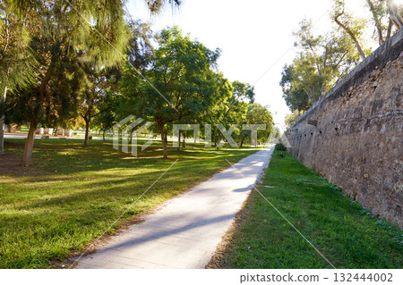 Valencia Turia park gardens view Valencia Turia park gardens view 132444002