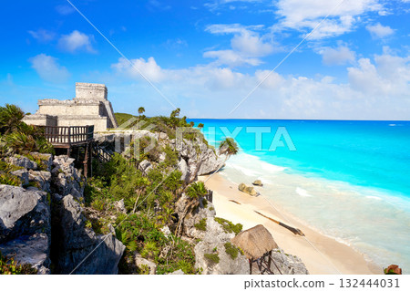 Tulum Mayan city ruins in Riviera Maya 132444031