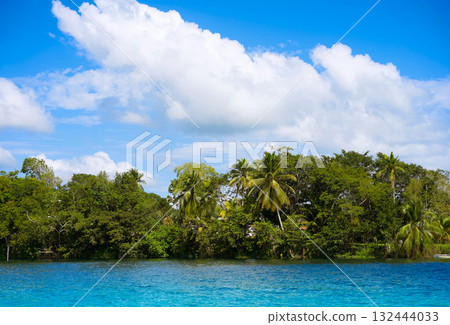 Laguna de Bacalar Lagoon in Mayan Mexico Laguna de Bacalar Lagoon in Mayan Mexico 132444033