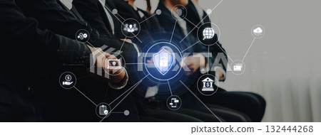 Comprehensive cybersecurity network for data, finance, and identity protection. Fermion 132444268