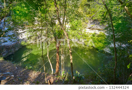 Cenote Sagrado sacred sinkhole Chichen Itza 132444324
