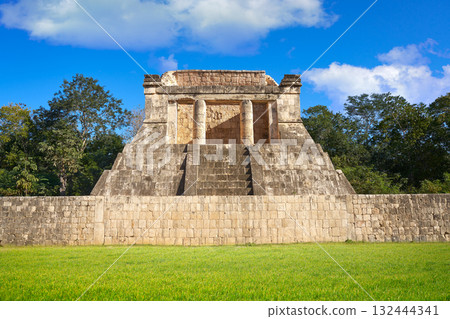 Chichen Itza north temple in Mexico 132444341