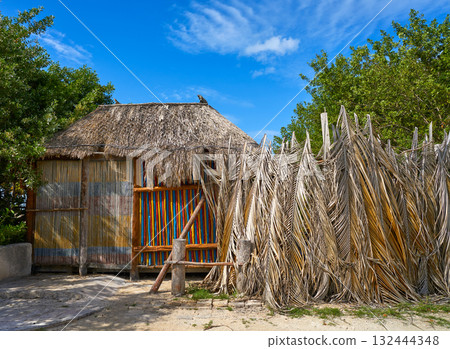 Holbox tropical Island cabin hut in Mexico 132444348