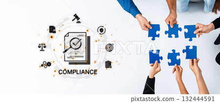 Corporate compliance management with regulatory and policy audits. Fermion 132444591