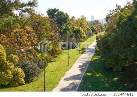 Valencia Turia park gardens view 132444611