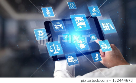 Law and legal justice icons Gist 132444673